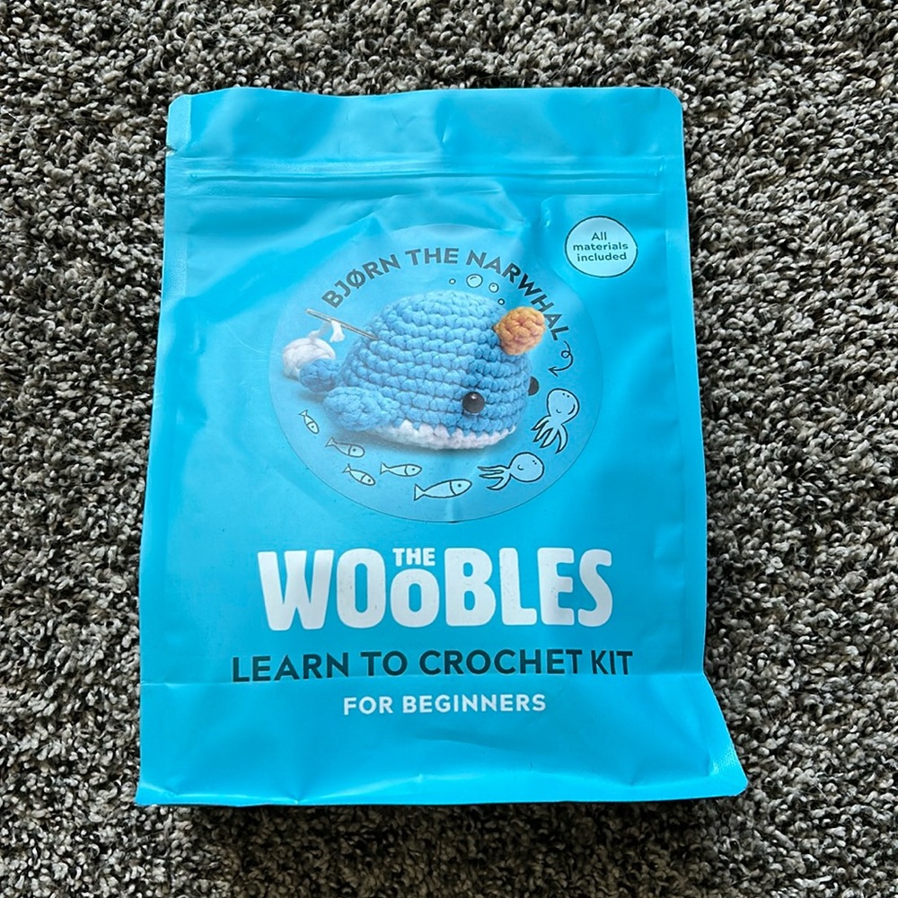 New in pack Woobles Bjorn the Narwhal